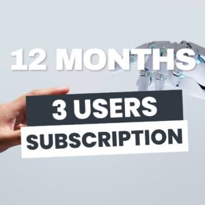 12 Months premium package / 3 User