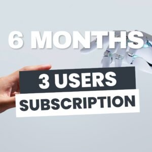 6 Months premium package / 3 User